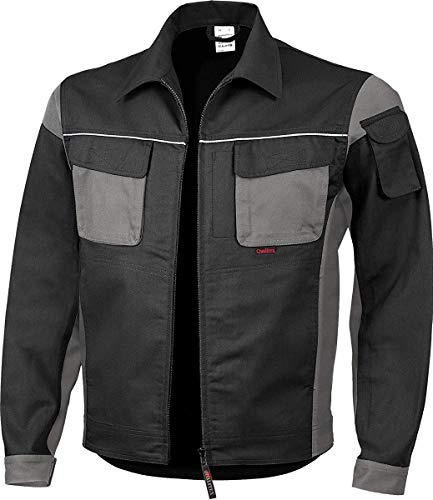 Qualitex Arbeitsjacke Professionell Pro MG 245 – mehrere Farbe Gr. XXX-Large, schwarz/grau