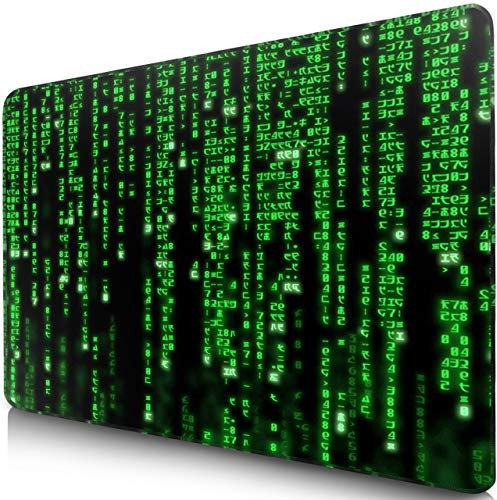 Sidorenko Gaming Mauspad - Mousepad 280 x 200 mm - Fransenfreie Ränder- spezielle Oberfläche verbessert Geschwindigkeit und Präzision - rutschfest - grün