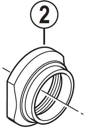 Shimano Ersatzteil hbm640 Kontermutter M25