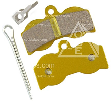 1 Pair Hope XC4 4 Piston F1 Sintered Disc Brake Pads +Spring +Pin OBE MTB DH XC