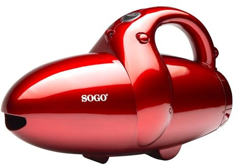 SOGO Mini Aspirador de Mano Potente con 800W – Aspirador y Soplador de Mano para Barrer Hojas – Aspirador de Mano sin Cable con 3 Capas de Filtros – Aspirador Coche Potente con 11 Accesorios