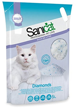 Katzenstreu auf Silicium Silicagel für Katzen Katze Sand saugfähig 5lt Sanicat 1pz