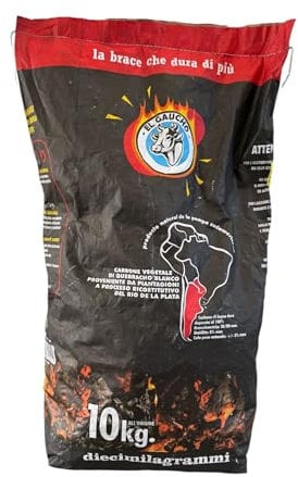 EL GAUCHO Holzkohle in Taschen 10 kg