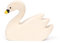 Holztiger Schwan, schwimmend, 80030
