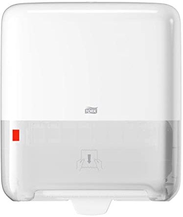 Tork Matic Spender für Rollenhandtücher Weiß H1, Nachfüllanzeige, Elevation Design, 551000