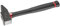 FACOM - Marteau de Mécanicien Rivoir - 200C.40 - Manche de Sécurité Ergonomique Noyau Graphite - Faibles Vibrations de Frappe - Pour Plier, Pointer et Redresser le Métal - Grande Robustesse