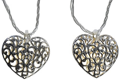 Lumineo LED Metallherzgirlande, innen Beleuchtung 483132