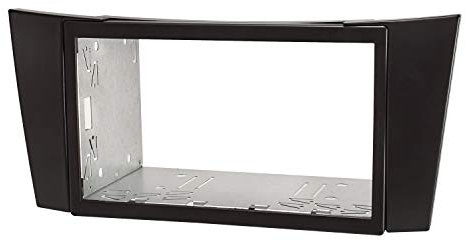tomzz Audio 2434-027 Doppel DIN Radioblende Set kompatibel mit Mercedes E-Klasse W211 schwarz mit Einbaukit