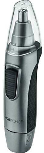 Clatronic® Nasenhaartrimmer Herren | auch für Ohrhaare | mit Licht | Soft-Touch-Gehäuse | Edelstahl-Scherkopf (abnehmbar) | Nasenhaarentferner | Nasenhaare entfernen | Nasentrimmer | NE 3595