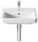 Roca,Dama,Lavabo de porcelana mural,Blanco,450mm x 320mm x 110mm,A327789000