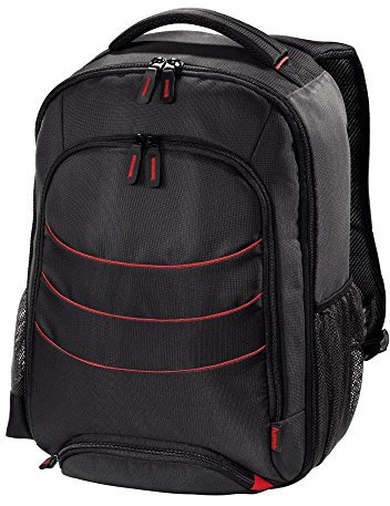 Hama Miami 270 x 120 x 340 mm – Rucksäcke (schwarz, rot, Nylon, 270 x 120 x 340 mm)