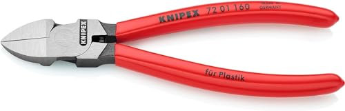 KNIPEX Seitenschneider für Kunststoff auf SB-Karte mit Kunststoff überzogen 160 mm, 72 01 160 SB