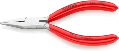 KNIPEX Greifzange, 37 23 125 | Geeignet für Feinmechanik verchromt mit Kunststoff überzogen 125 mm