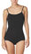 Capezio Damen Cotton Classic Camisole Leotard with Adjustable Straps Gymnastikanzug, Schwarz, XS