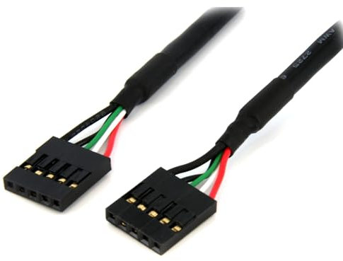 StarTech.com USB 2.0 Kabel Verlängerung intern 5 pol - 1 x IDC (5 pin) Pfostenbuchse auf 1 x IDC (5 pin) Pfostenbuchse Kabellänge 60cm