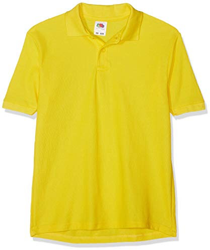Fruit of the Loom Boys' Polo Shirt multicolour sunflower 9-11 Years