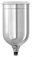 DeVilbiss Taza de pistola de pulverización de gravedad de aluminio de 1 litro - GFC-502