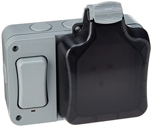 BG Electrical WP21ES01 Rated Brushed Stainless Steel Outdoor Weatherproof Single Switch
