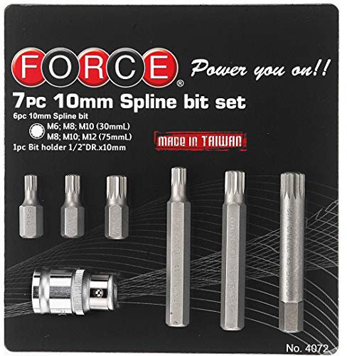 OC-PRO Embouts XZN M6 - M8 Courts (30 mm), M8 - M10 - M12 Longs (75 mm) 6 Pans Conducteur de 10 mm