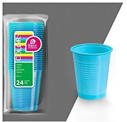 Best Products Vaso plástico Azul, 24 Unidad (Paquete de 1)