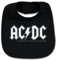 Metal-Kids AC/DC Logo Unisex Lätzchen schwarz 100% Baumwolle Band-Merch, Bands