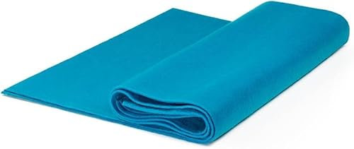 The Felt Store Bastelfilz Meterware 1,6mm Türkis, Filzstoff Länge 4 m, Breite: 1,8 m