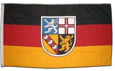 Flagge Deutschland Saarland - 60 x 90 cm