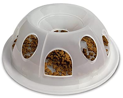 Pioneer Pet Plastic Tiger Diner Interactive Feeder, Natural | Interactive Feeding Design, Durable Plastic Construction, Easy to Clean, Suitable for Food, Ideal for Everyday Feeding