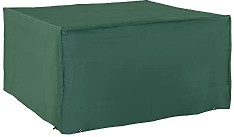 Outsunny Outdoor Garden Furniture Cover Waterproof, Anti-UV 600D Heavy Duty Oxford Fabric Patio Furniture Cover for Rectangular Sofa Table Set, Green, 135 x 135 x 75 cm