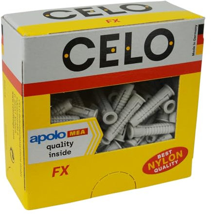 Apolo Mea 96Fx - Taco de Nylon Multimaterial Tipo Fx Diámetro 6 Mm, 100 Unidades