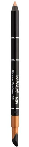 IMPALA | Wasserdichter Gel-Eyeliner mit Silikon, Metallisches Roségold Nº 25 | Präziser Strich oder rauchiger Effekt | Leicht aufzutragende cremige Textur|Intensive undlang anhaltende