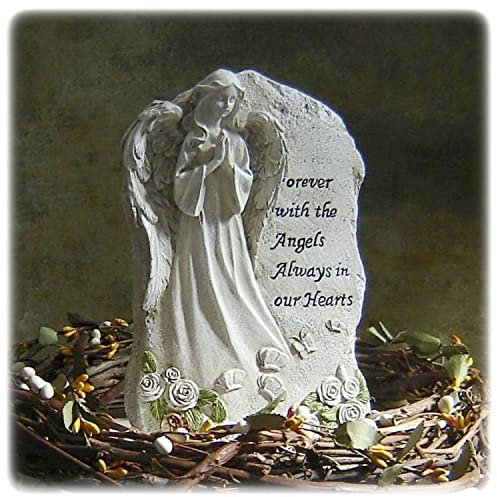 Forever with The Angels Statue to Express Sympathy for Funeral Or Memorial Comfort The Grieving for Loss of A Loved One