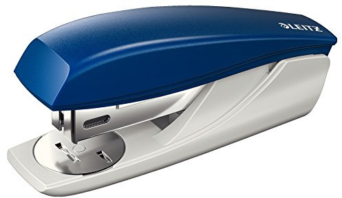 Leitz Cucitrice da Ufficio Compatta, Capacità fino a 25 Fogli, Blu, Design Ergonomico, Include Punti, Gamma NeXXt, Cartone, 55010035