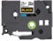 Brother TZe-344 P-touch Schriftband (18 mm, geeignet u.a. für Brother P-touch 1830VP, -D400/VP, -D450, -D600/VP, -P700, -2430, laminiert, 8 m lang) gold auf schwarz, TZE344, Klein