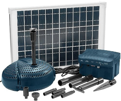 FIAP Aqua Active Solar Set 1.500 - Solarpumpe - Teichpumpe - Wasserspielpumpe - Solar - Wasserfontäne - Pumpe - Solar Panel - getaucht aufstellbar