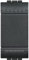 Bticino livinglight - Interruptor 1 polo 16a 1 módulo living antracita