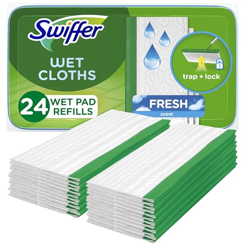 Swiffer® Paños húmedos desechables, 24 unidades, paquete de 1