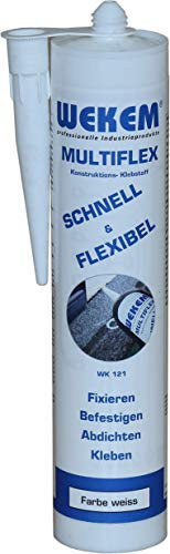 Wekem WK-121-300 Multiflex white Konstruktionsklebstoff, 290 ml
