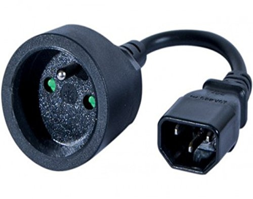 Lot de 3 Adaptateurs IEC C14 / CEE7 femelle