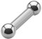 Treuheld® Piercing Stab Silber - Chirurgenstahl Barbell Hantel - 2,5mm x 18mm + Kugeln: 6mm - Edelstahl Intimpiercing, Ohr, Nippel uvm. Mann + Frau
