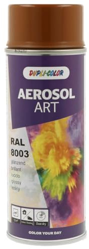 DUPLI-COLOR 733109 AEROSOL ART RAL 8003 lehmbraun glänzend 400 ml