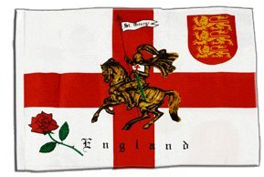 Flaggenfritze® Flagge England mit Ritter - 30 x 45 cm
