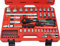 Famex 580-28 Mechaniker Steckschlüsselsatz mit Feinzahnknarren 66-teilig, 12,5mm (1/2-Zoll)- und 6,3mm (1/4-Zoll)-Antrieb, 4-32 mm