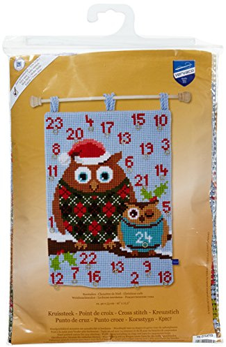 Vervaco PN-0154733 Kreuzstich Wandbehang Weihnachtseulen