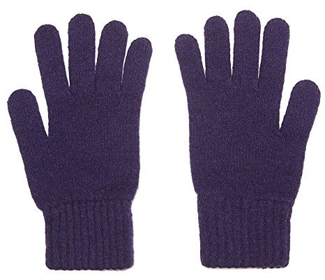 Oxfords Kaschmir Damenhandschuhe aus reiner Schafswolle, Violett