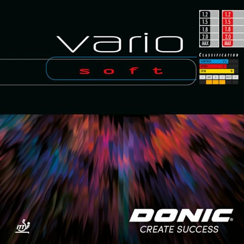 DONIC Belag Vario Soft Schwarz 1,2 mm