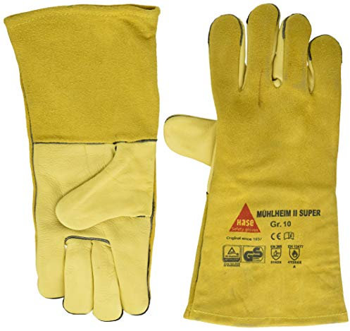 Hase SH301110/10 Lederhandschuhe, 2 Stück (1er Pack), braun