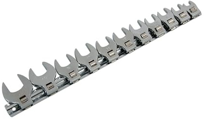 neilsen CT1373 11 Piece Crowfoot Wrench Set, Silver