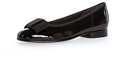Gabor Basic Damen Geschlossene Ballerinas, Schwarz, 42.5 EU(8.5 UK)