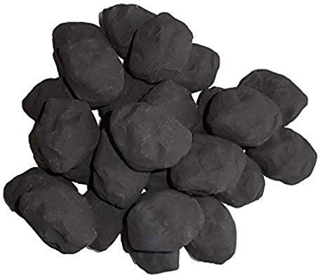 The Stove Wizard Gas Fire Replacement Coals Cast Coals for Live Flame Fires Pack of 14